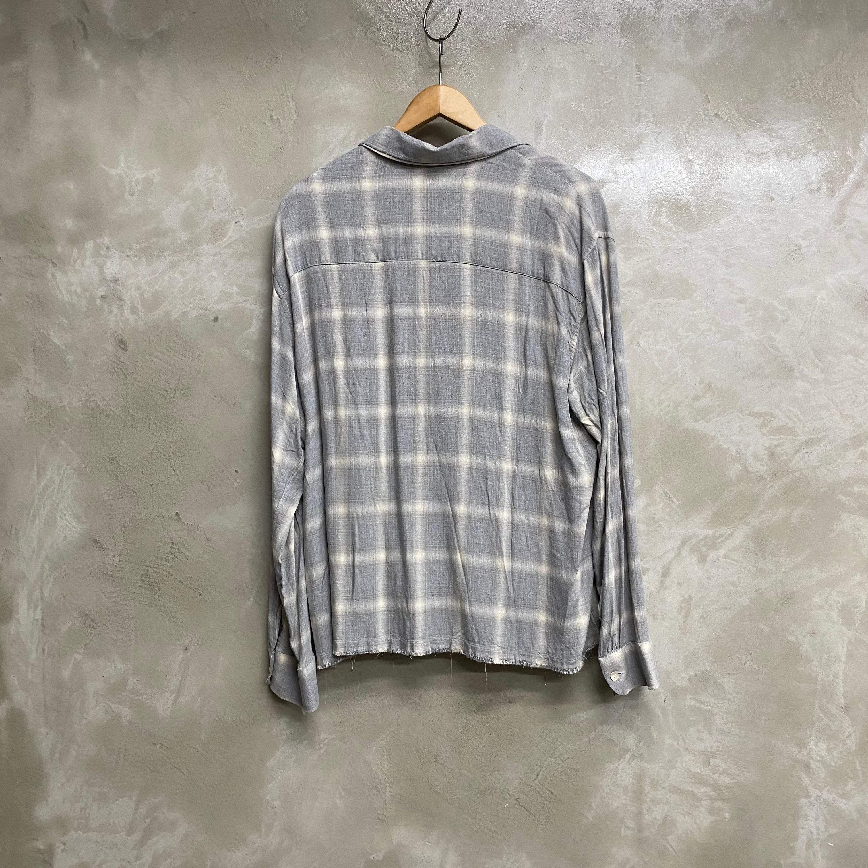 DISTRESSED OPEN COLLAR SHIRT / LOCALS ONLY