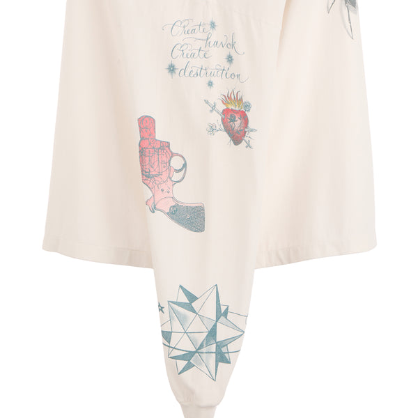 SAINT Mxxxxxx × Dr Woo LONG SLEEVE T-SHIRTS ' TATTOO  ' - COLLABORATION - / Saint Michael