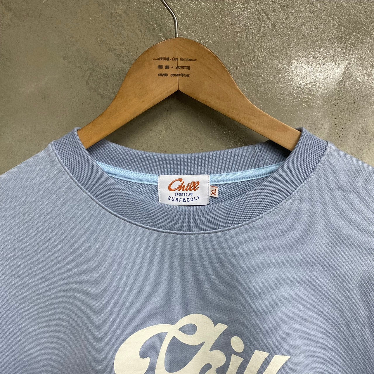 [ FINAL ONE ! ] CHILL SPORTS CLUB  7ORIGINAL LOGO CREW NECK SWEAT / CHILL SPORTS CLUB