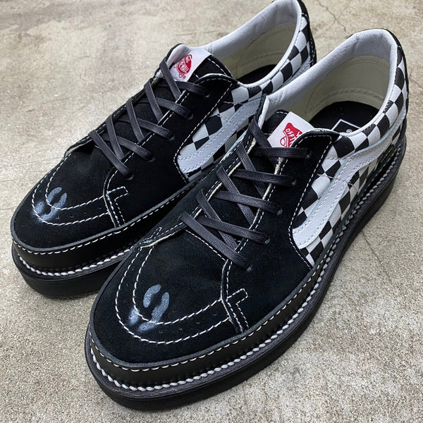 CUSTOM SK8-LOW ' CHECKERBOARD '  -RECOUTURE × VANS × ANEX-