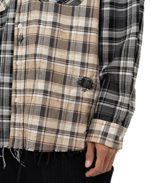 KAMIYA  Crazy Pattern Check Shirt / KAMIYA
