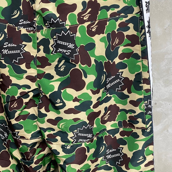 SAINT MICHAEL x BAPE® TRACK PANTS ' ST APE ' -COLLABORATION-/ Saint Michael