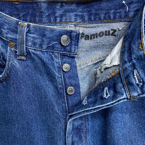 [ ONLY ONE ] FAMOUSZ 80’s LEVIS 501 CUSTOM DENIM JEANS / FAMOUZ