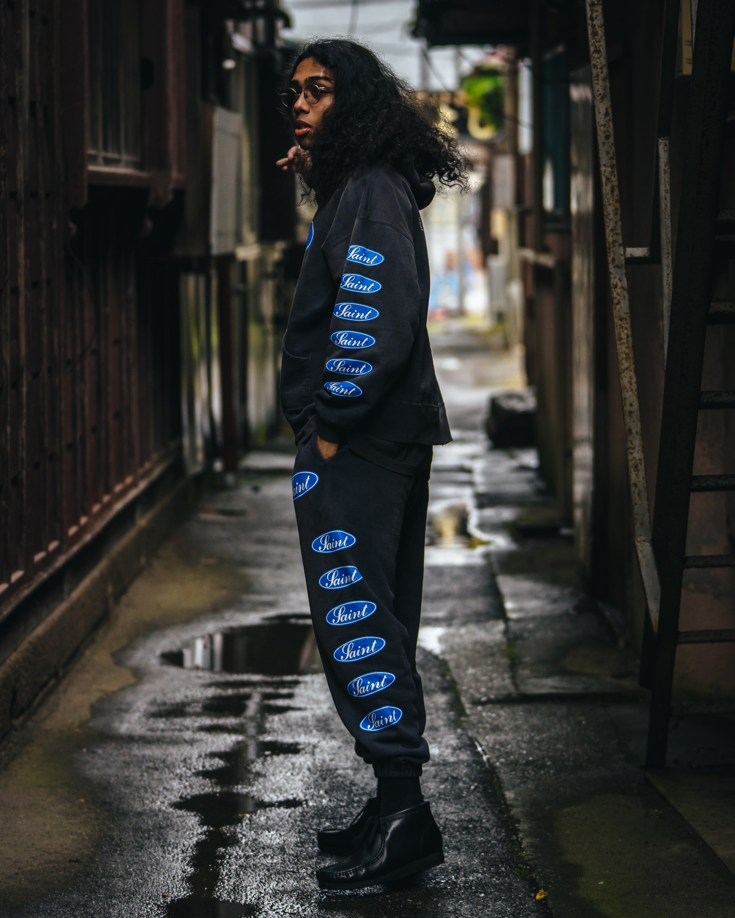 SAINT Mxxxxxx SWEAT PANTS “ LOVE AMONG “ / Saint Michael