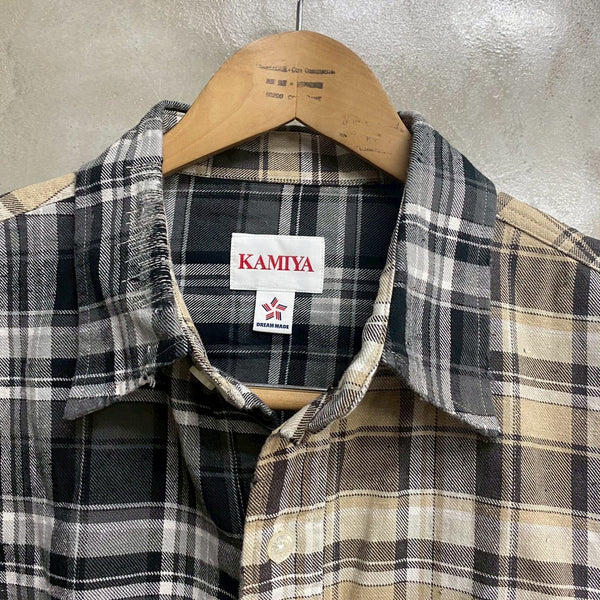 KAMIYA  Crazy Pattern Check Shirt / KAMIYA