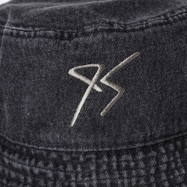 ［ FINAL ONE ! ］EVANGELION:95  0024 DENIM BUCKET HAT BLACK / EVANGELION:95
