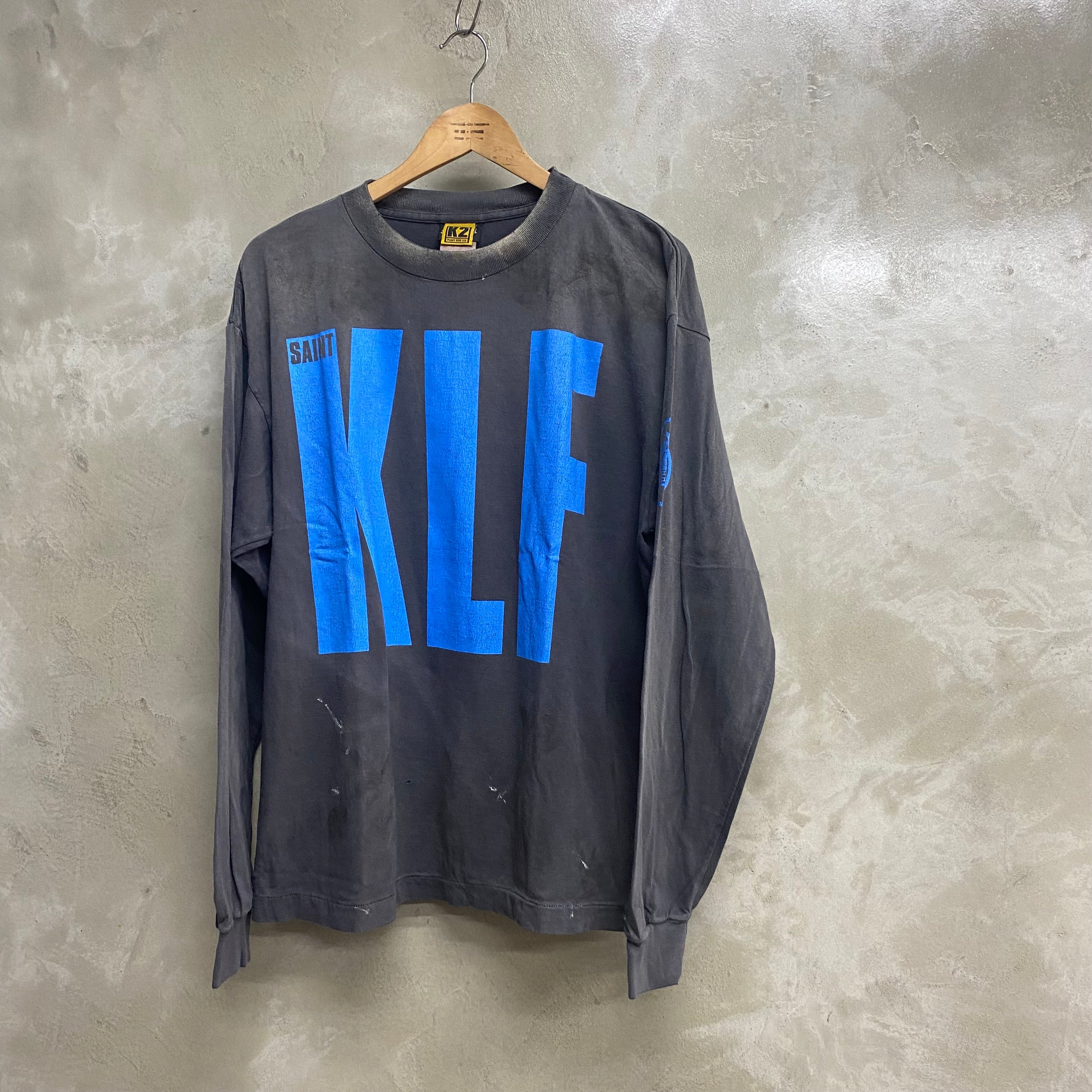 SAINT Mxxxxxx × The KLF LONG SLEEVE T-SHIRTS ' BLUE KLF  ' - COLLABORATION - / Saint Michael