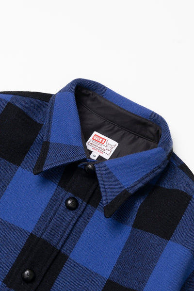 Wool work shirt (Blue/Black)
  / THE GEEKS