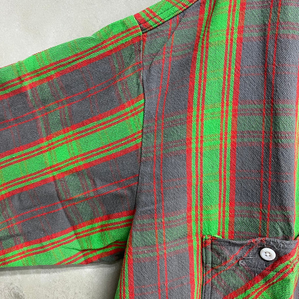 SAINT MICHAEL x DENIM TEARS FLANNEL SHIRT ‘CHECK’-COLLABORATION-/ Saint Michael