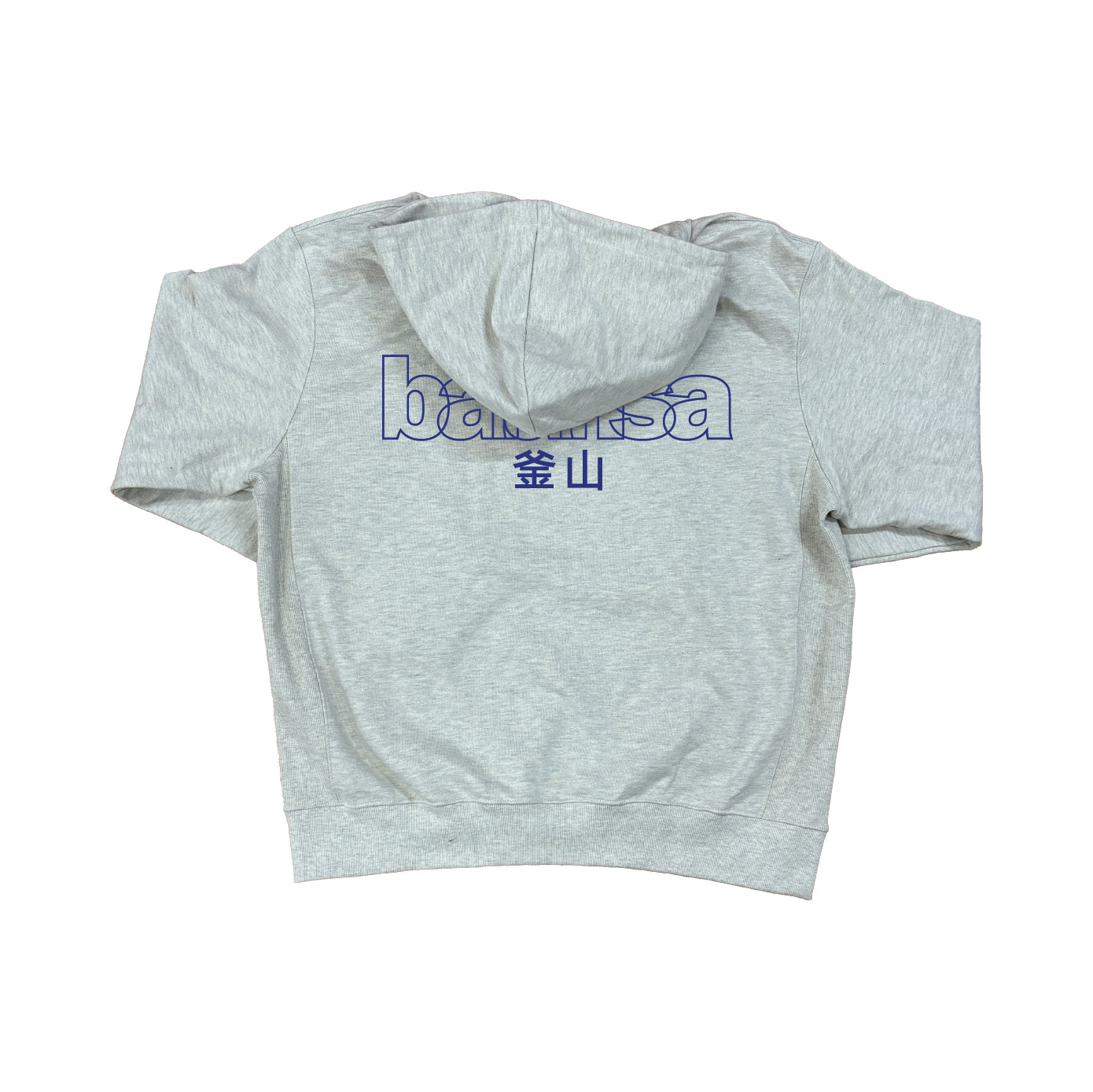 BALANSA  SSB LOGO HOODIE “ HEATHER GRAY / NAVY “  / SOUND SHOP BALANSA