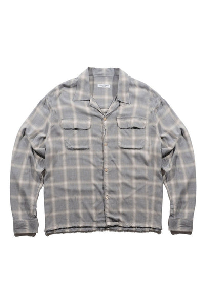 DISTRESSED OPEN COLLAR SHIRT / LOCALS ONLY