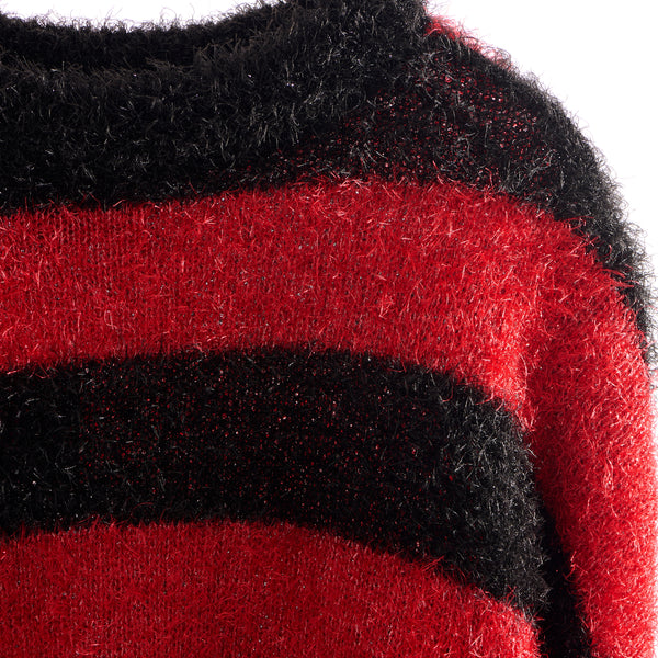SAINT Mxxxxxx CREW NECK KNIT “ GLITTER BORDER “ / Saint Michael