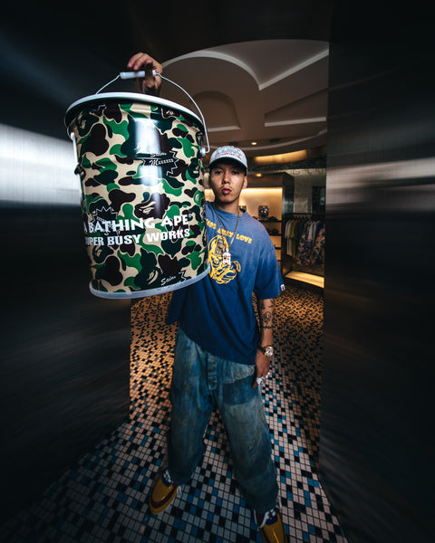 SAINT Mxxxxxx x A BATHING APE  BAPE CAN_STOOL “ APE “ -COLLABORATION-/ Saint Michael