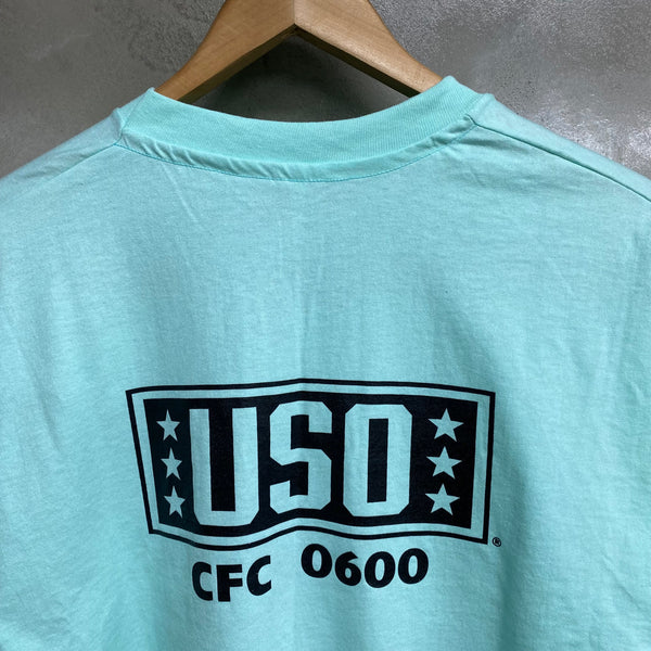 [ ONLY ONE ! ] USO & DOD OVERSEAS TOURS SHORT SLEEVE T-SHIRT / Mr.Clean Select