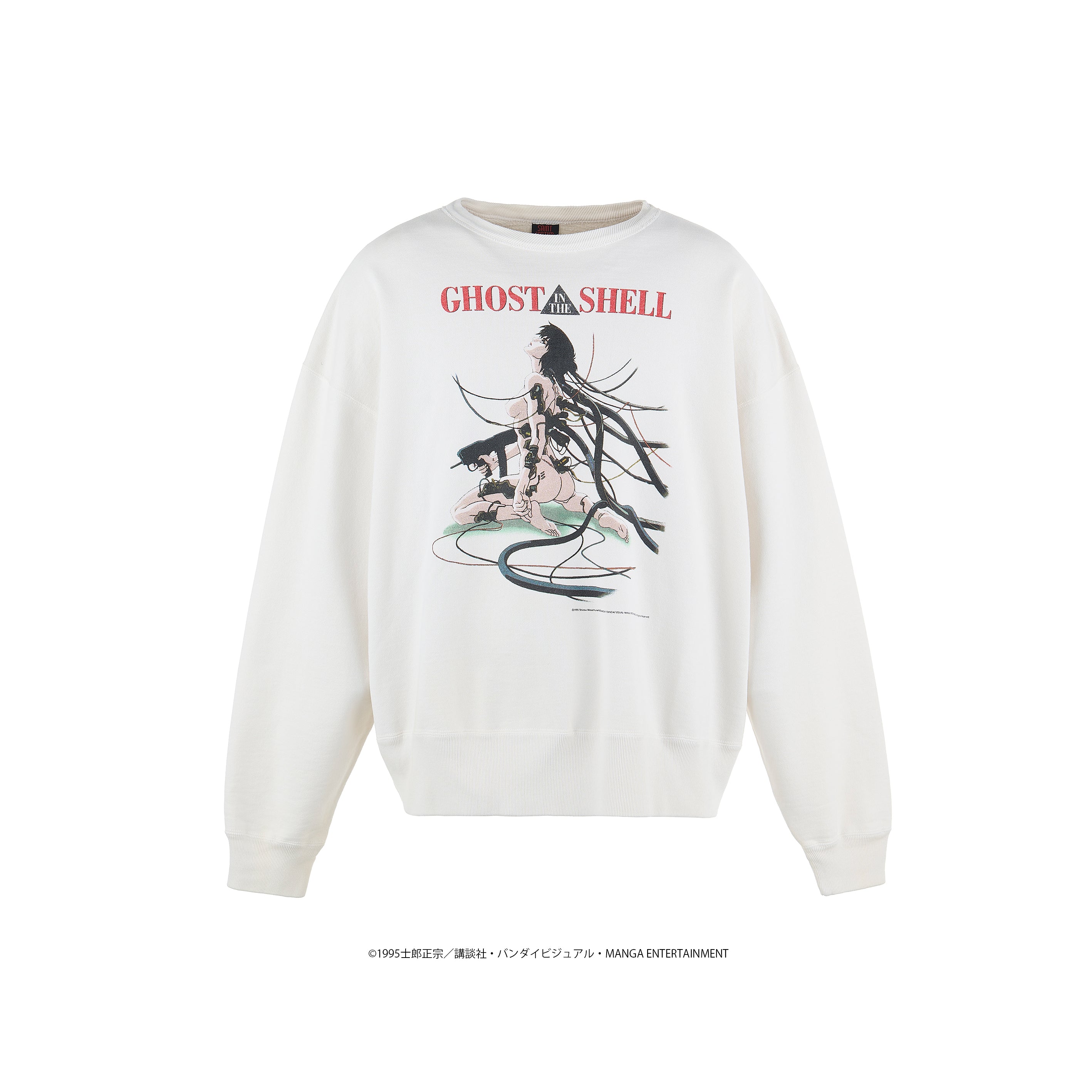 SAINT Mxxxxxx x GHOST IN THE SHELL CREW NECK SWEAT SHIRTS ' GST IN THE S ' -COLLABORATION-/ Saint Michael