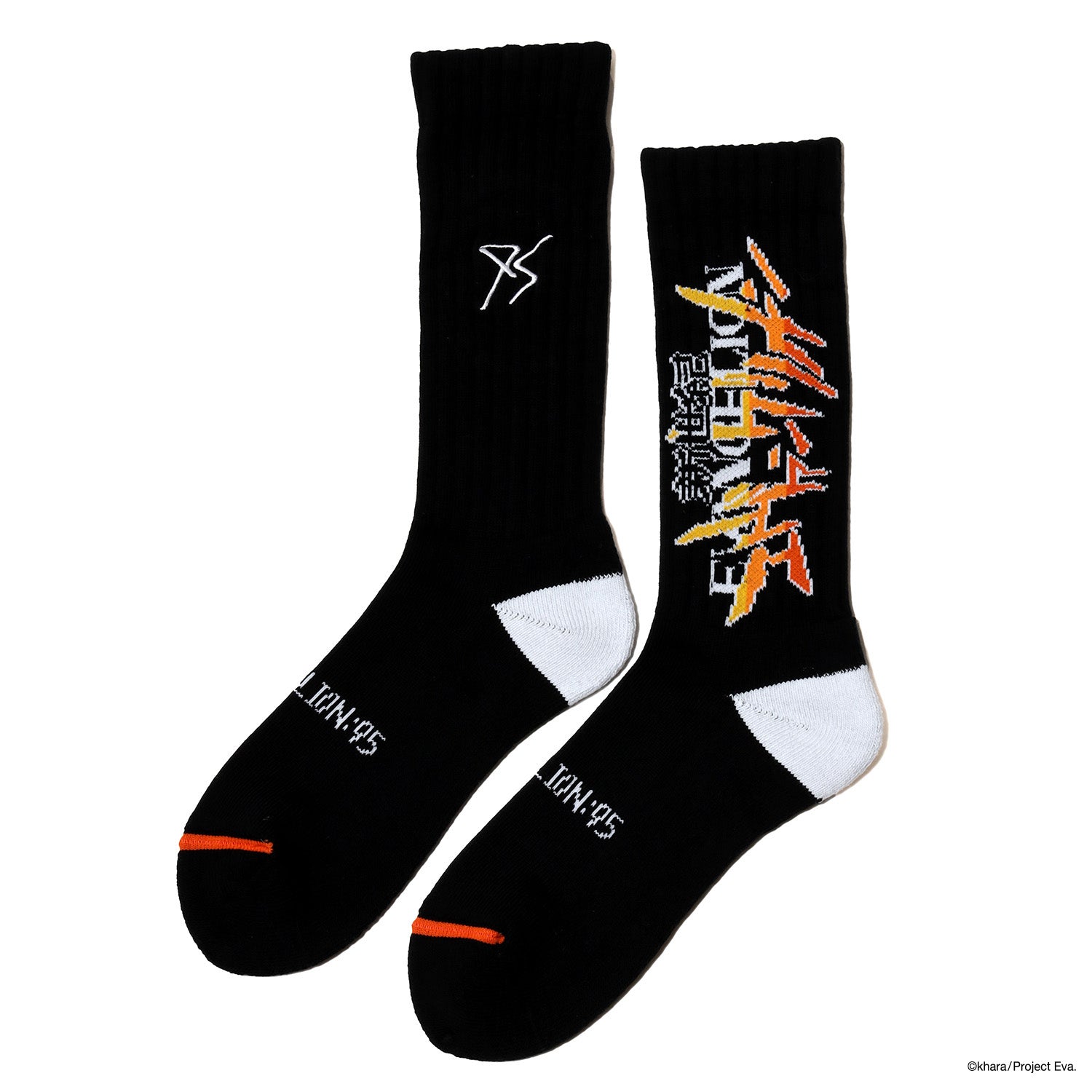 EVANGELI0N:95  0009 Socks BLACK / EVANGELI0N:95