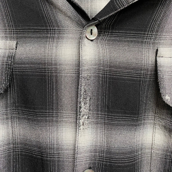 DISTRESSED OPEN COLLAR SHIRT / LOCALS ONLY