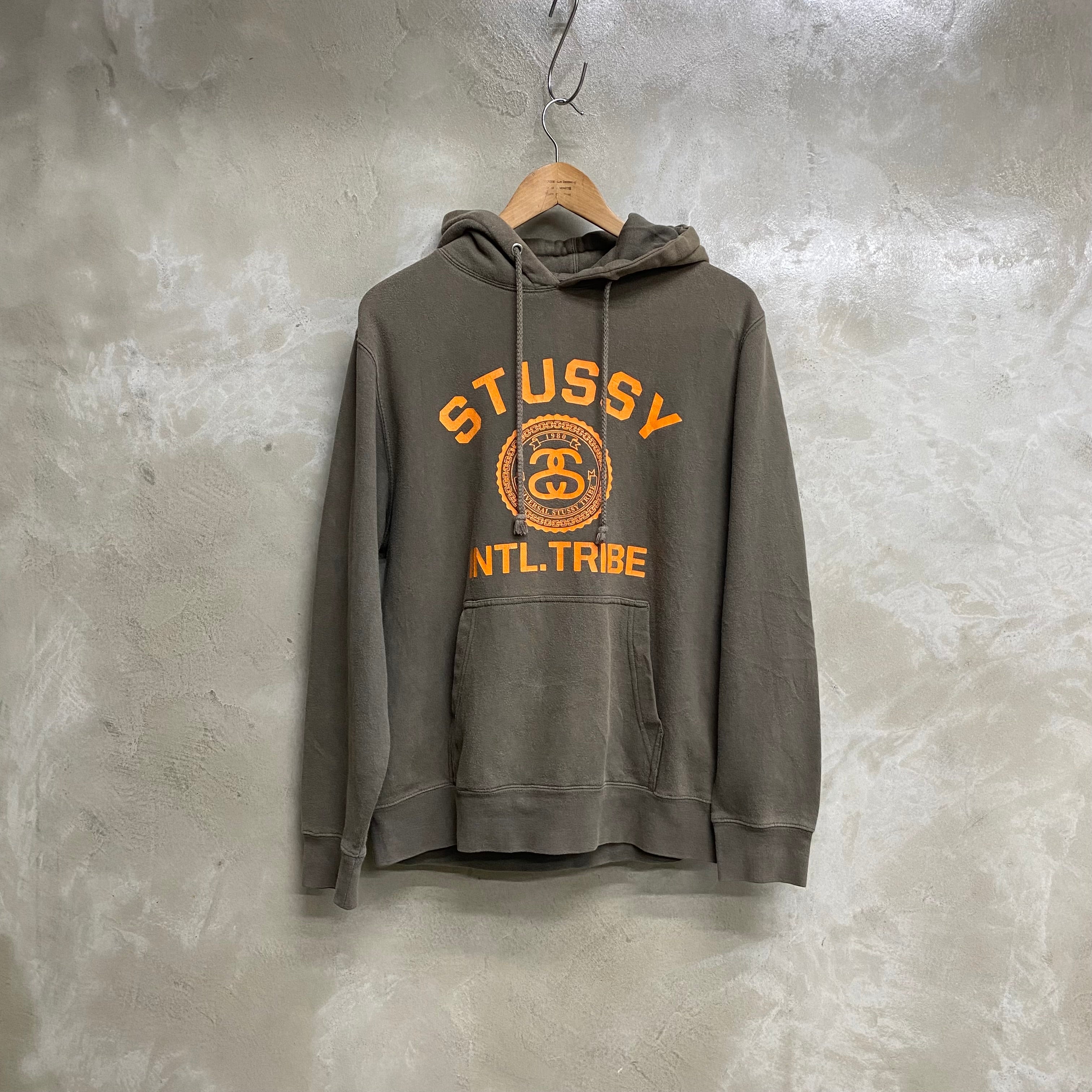 [ USED ] STUSSY PULL OVER HOODIE ‘ COLLEGE LOGO ‘/ USED STREET