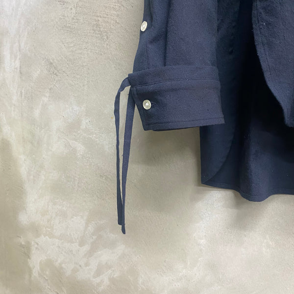 KAMIYA  Ash Fade Drawstring Cuff Shirt / KAMIYA
