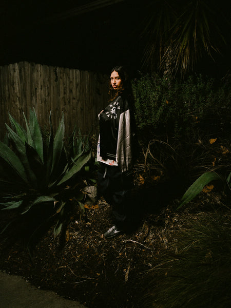SAINT MICHAEL x BORN X RAISED SATIN JACKET -COLLABORATION- / Saint Michael