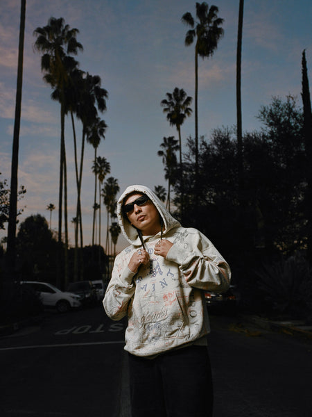 SAINT MICHAEL x BORN X RAISED HOODIE ' LA ' -COLLABORATION- / Saint Michael
