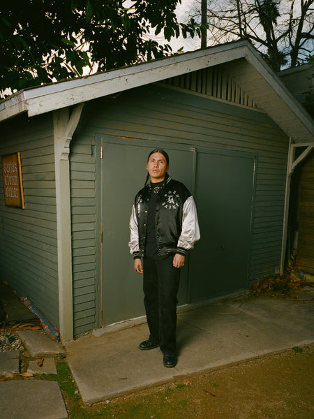 SAINT MICHAEL x BORN X RAISED SATIN JACKET -COLLABORATION- / Saint Michael