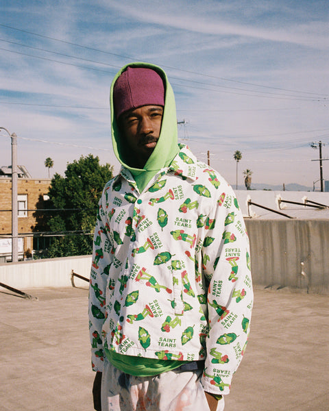 SAINT MICHAEL x DENIM TEARS COACH JKT ' BOXER ' -COLLABORATION- / Saint Michael