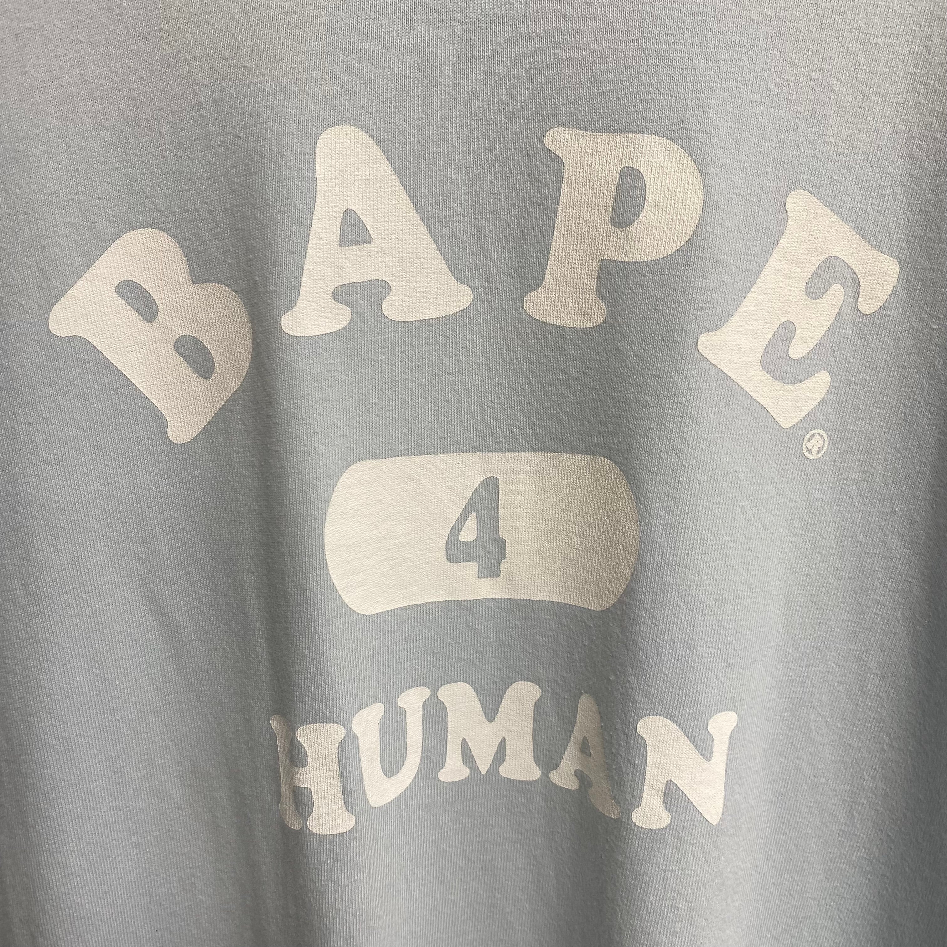 [ ONLY ONE ! ] USED A BATHING APE SHORT SLEEVE SHIRT “ BAPE 4 HUMAN “  / USED STREET