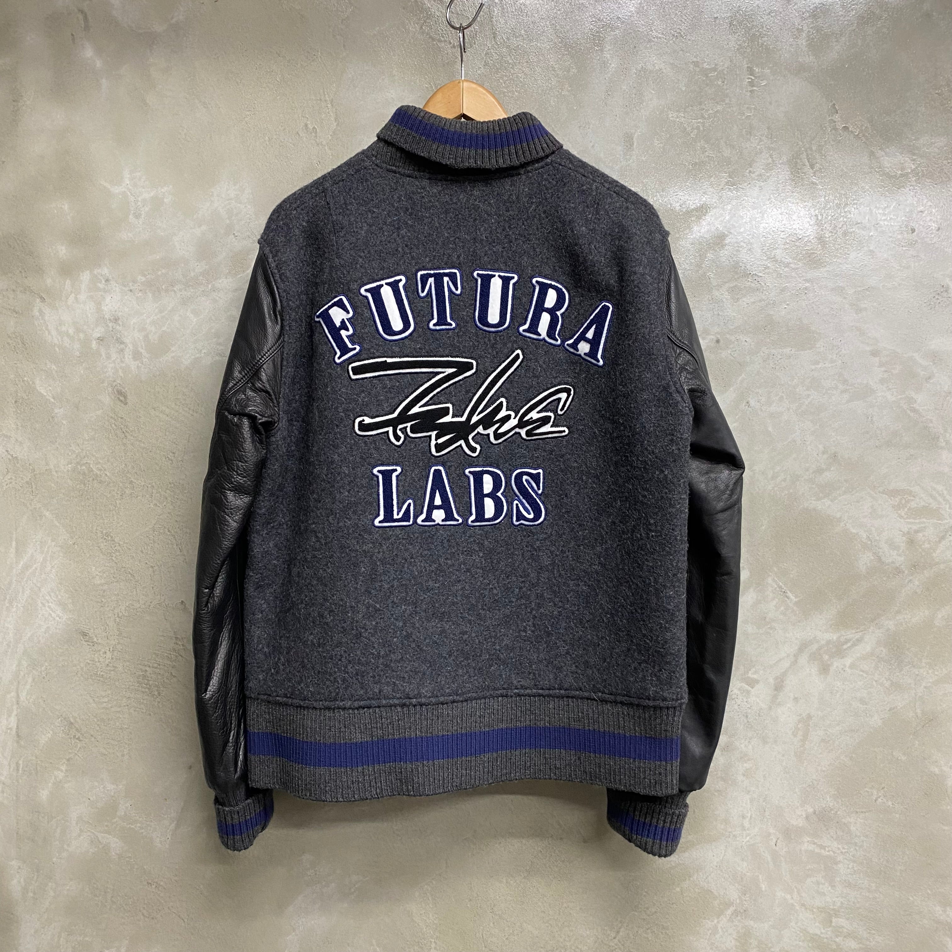 [ USED ] FUTURA LABORATORIES WOOL LETHER JACKET  / ARCHIVE BRAND