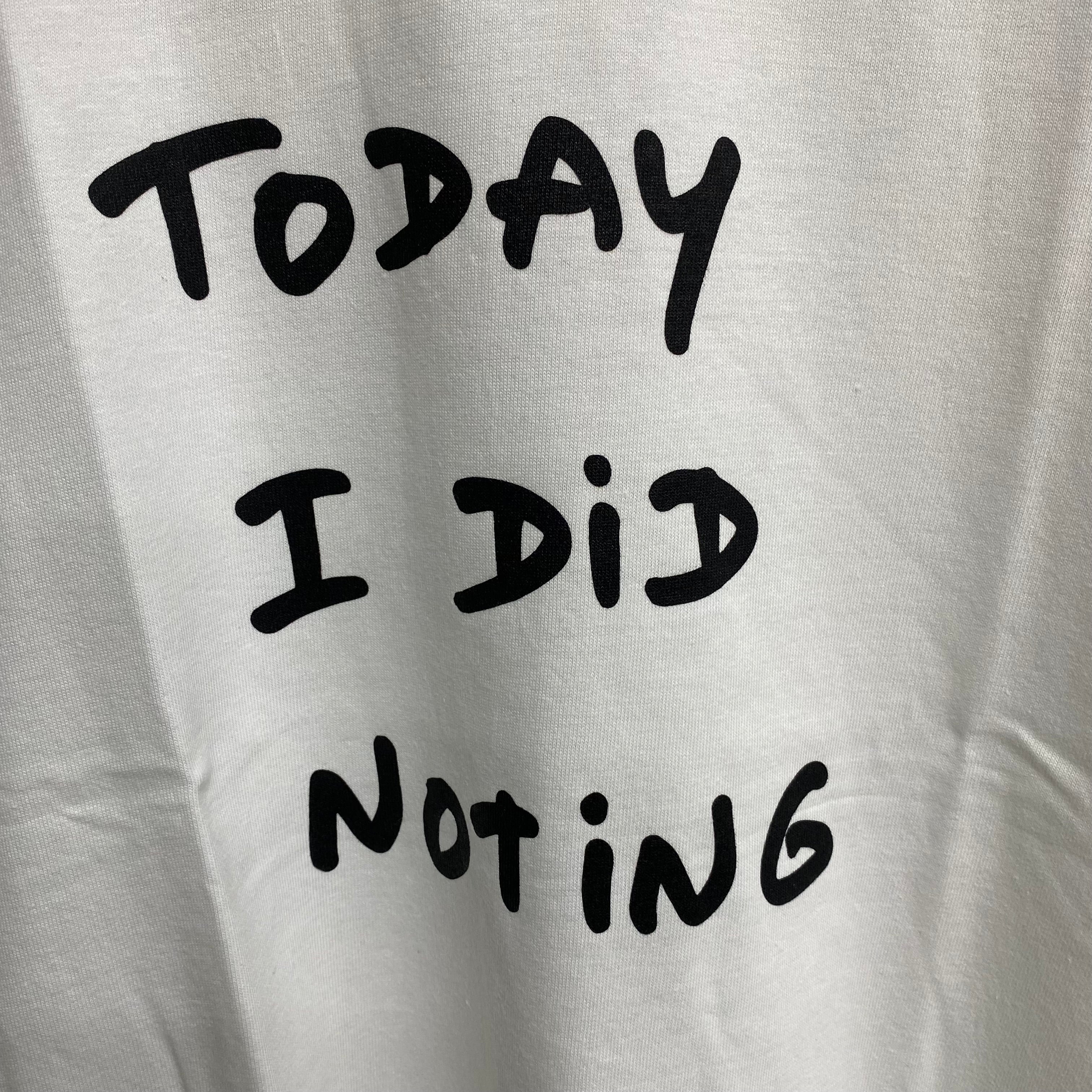 Do Nothing Congress S/S TEE SHIRT DNC x Thomas Lelu Pull  "TODAY I DID NOTING" / Do Nothing Congress