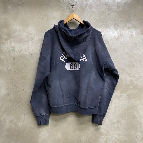 FUCK OFF HALF ZIP  HOODIE  / THE GEEKS