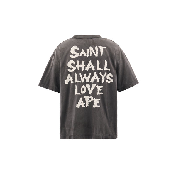 SAINT Mxxxxxx x A BATHING APE  SHORT SLEEVE T-SHIRTS ' ALWAYS LOVE ' -COLLABORATION-/ Saint Michael
