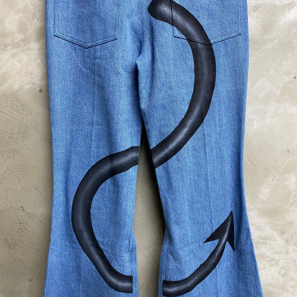 TENDER PERSON SCALLOP AND LEGGUARDS FLARW PANTS / TENDER PERSON