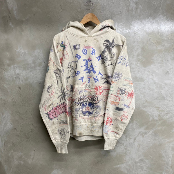 SAINT MICHAEL x BORN X RAISED HOODIE ' LA ' -COLLABORATION- / Saint Michael