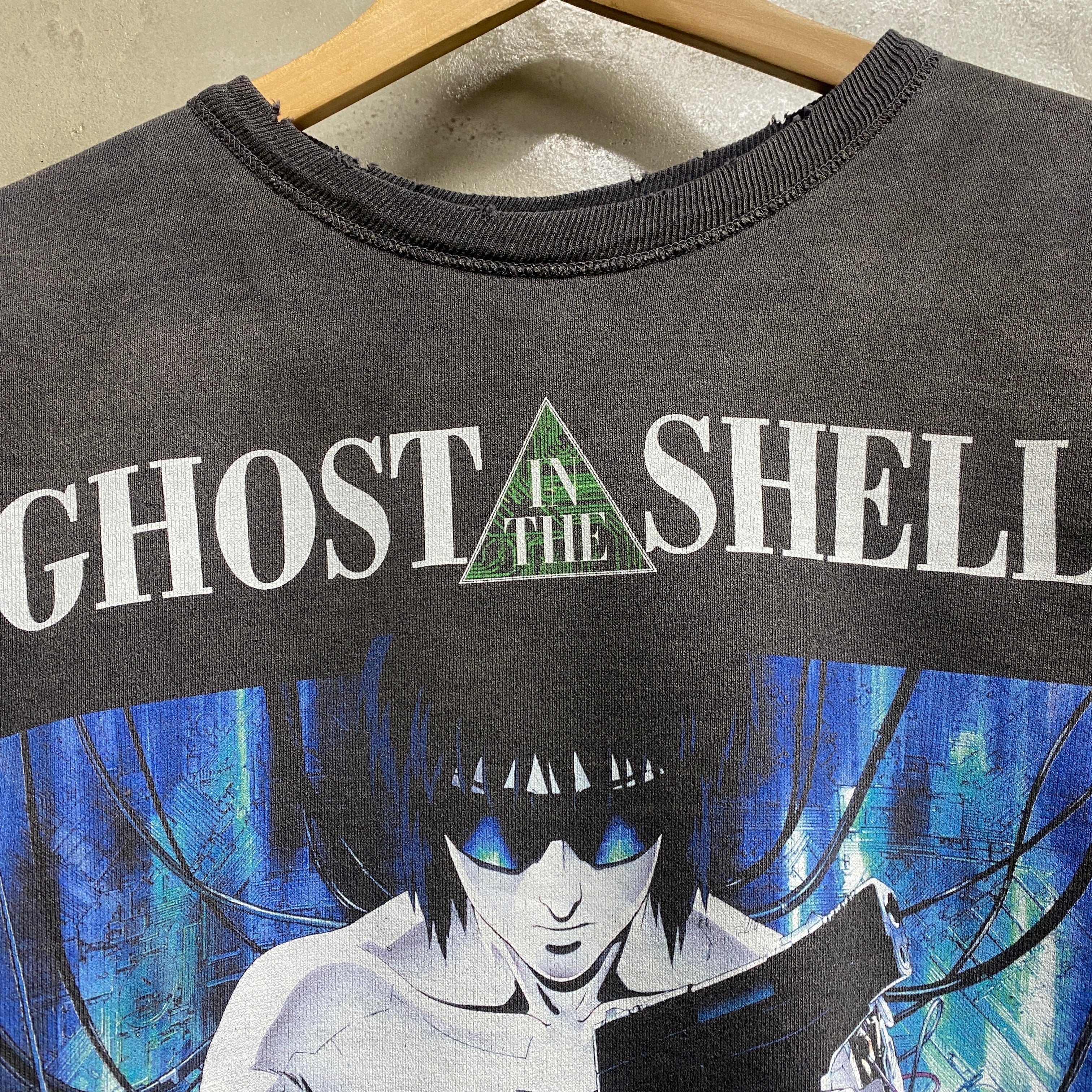 SAINT Mxxxxxx x GHOST IN THE SHELL CREW NECK SWEAT SHIRTS ' GST IN THE S ' -COLLABORATION-/ Saint Michael