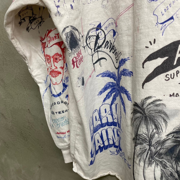 SAINT MICHAEL x BORN X RAISED LONG SLEEVE T-SHIRTS ' LA ' -COLLABORATION- / Saint Michael