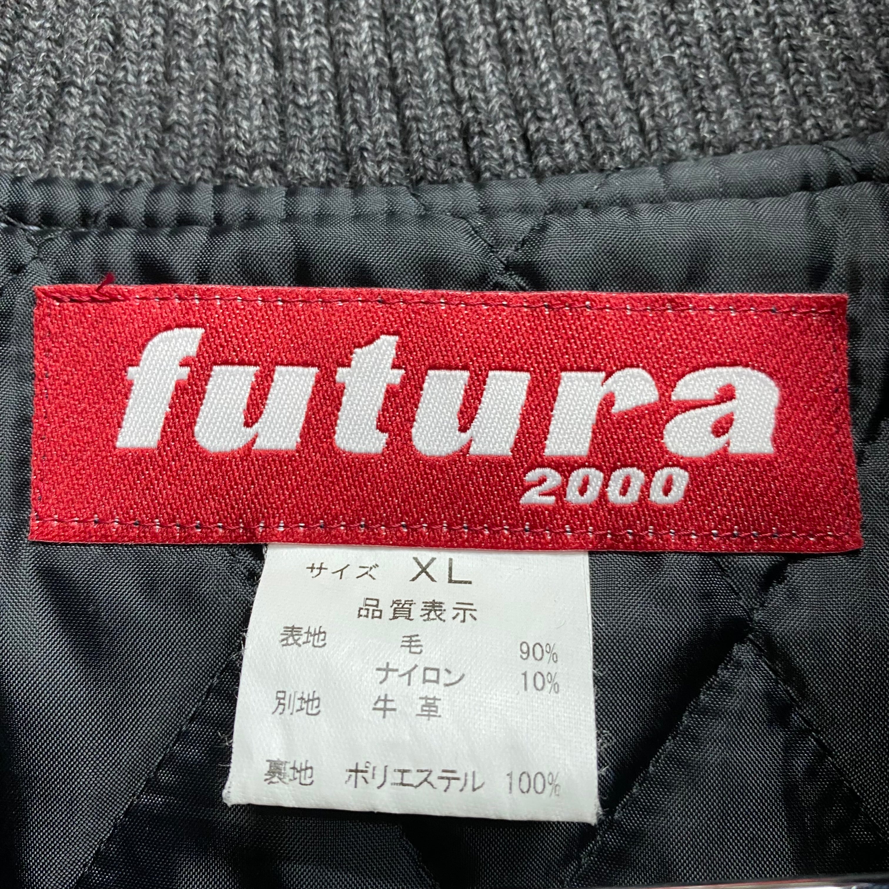 [ USED ] FUTURA LABORATORIES WOOL LETHER JACKET  / ARCHIVE BRAND