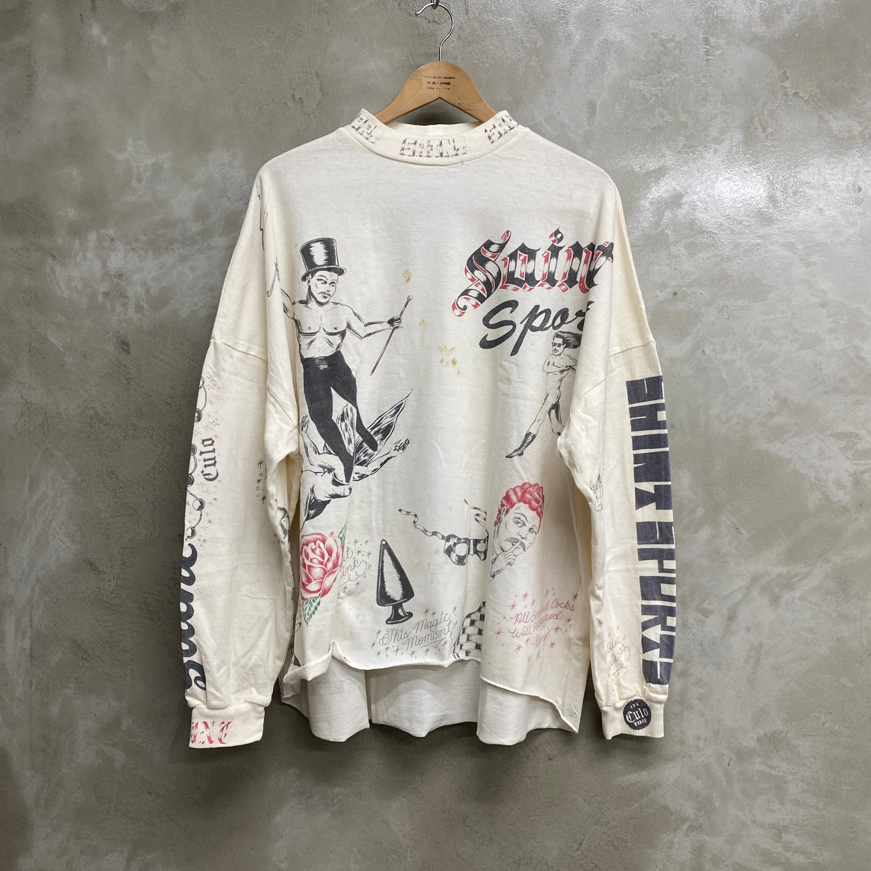 ［ FINAL ONE ! ］SAINT Mxxxxxx × Alexis Ross LONG SLEEVE SHIRTS ' DRAWING ' - COLLABORATION - / Saint Michae