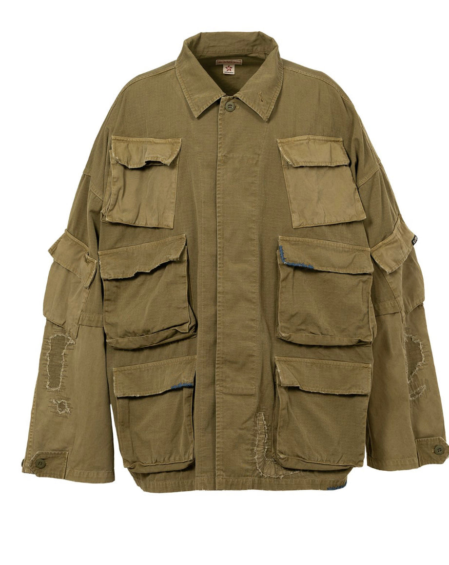 Repaired Ripstop Fatigue Jacket / KAMIYA