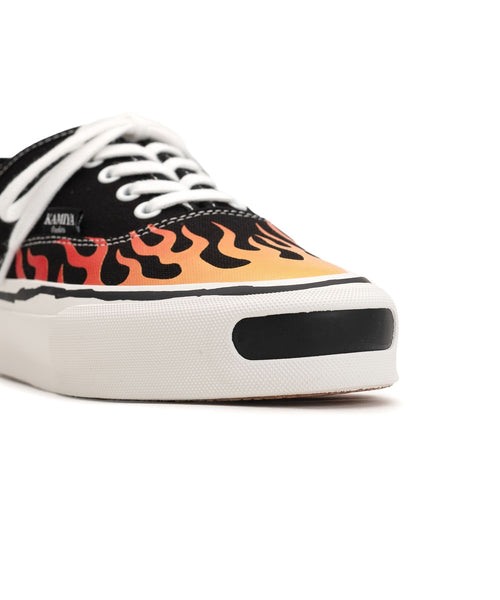 KAMIYA  "Herc"Fire Pattern Vulcanized Sneaker / KAMIYA