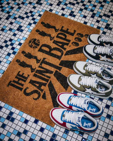 SAINT Mxxxxxx x A BATHING APE  BAPE DOORMAT -COLLABORATION-/ Saint Michael