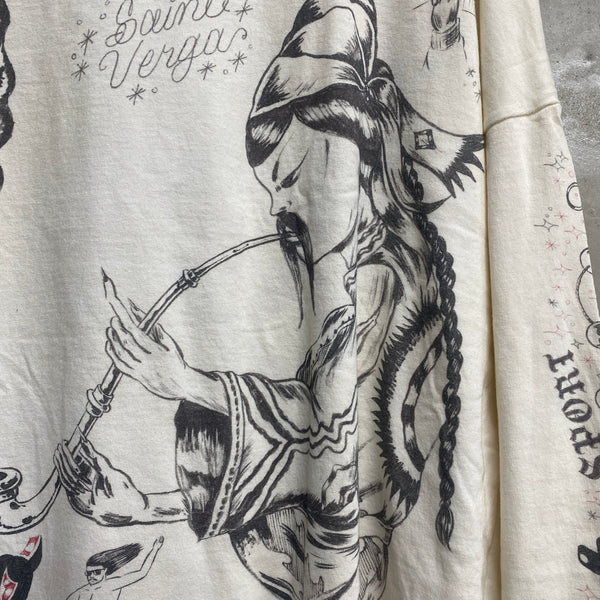 SAINT Mxxxxxx × Alexis Ross LONG SLEEVE SHIRTS ' DRAWING ' - COLLABORATION - / Saint Michae