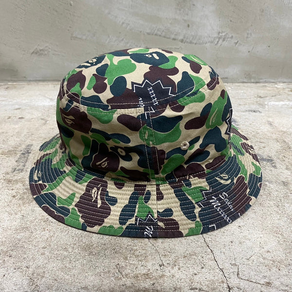 SAINT MICHAEL x BAPE® BUCKET HAT ' ST APE ' -COLLABORATION-/ Saint Michael