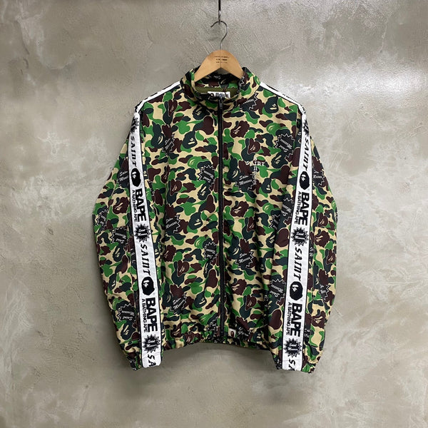 SAINT MICHAEL x BAPE® TRACK JACKET ' ST APE ' -COLLABORATION- / Saint Michael