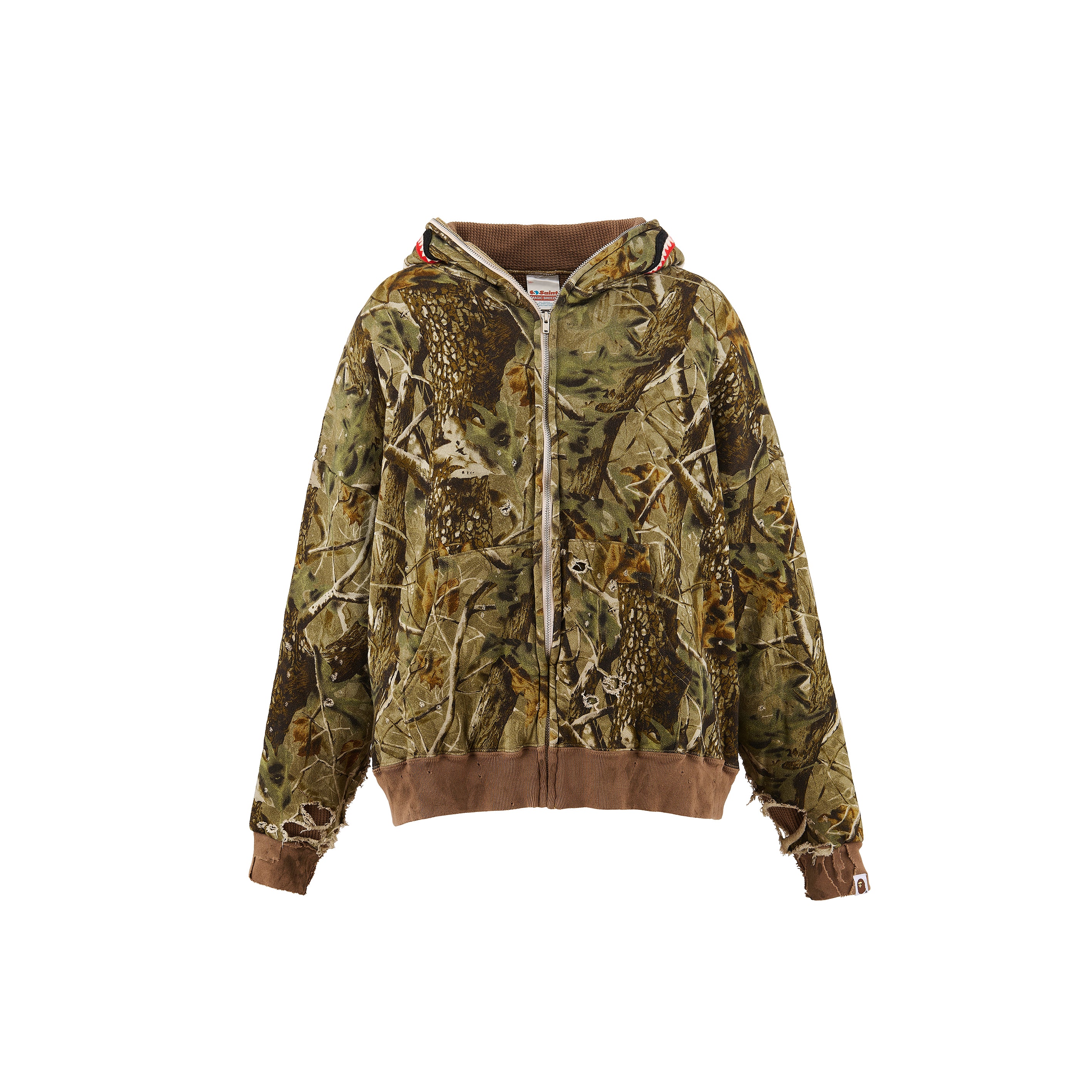 SAINT Mxxxxxx x A BATHING APE  ZIP HOODIE “ SAHARK “ -COLLABORATION-/ Saint Michael