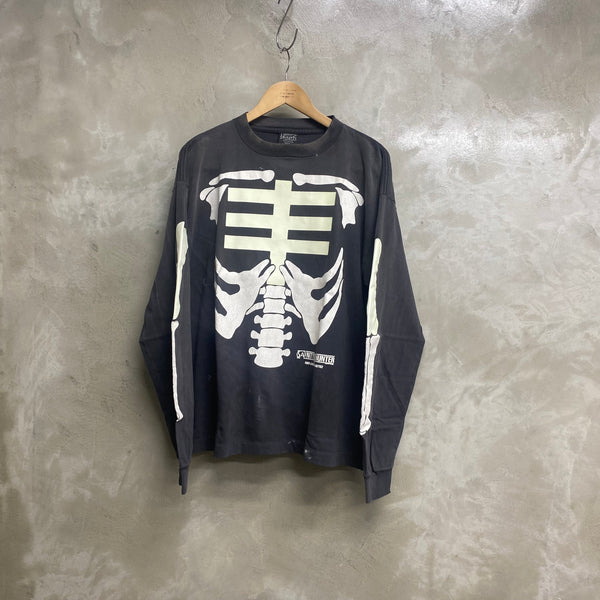 SAINT Mxxxxxx x BOUNTY HUNTER  LONG SLEEVE T-SHIRTS ' BONE ' -COLLABORATION-/ Saint Michael