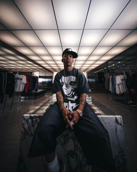 SAINT Mxxxxxx x A BATHING APE  SHORT SLEEVE T-SHIRTS ' ALWAYS LOVE ' -COLLABORATION-/ Saint Michael