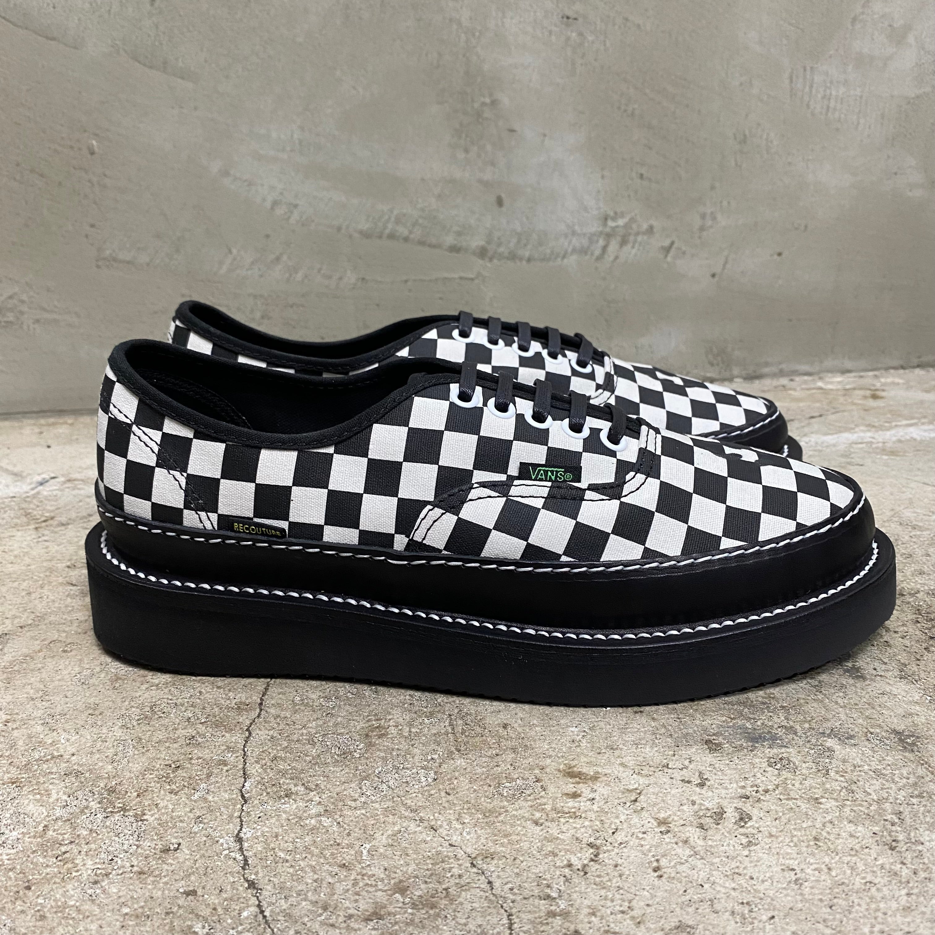 CUSTOM AUTHENTIC ‘ CHECKER ‘  -RECOUTURE × VANS × ANEX-