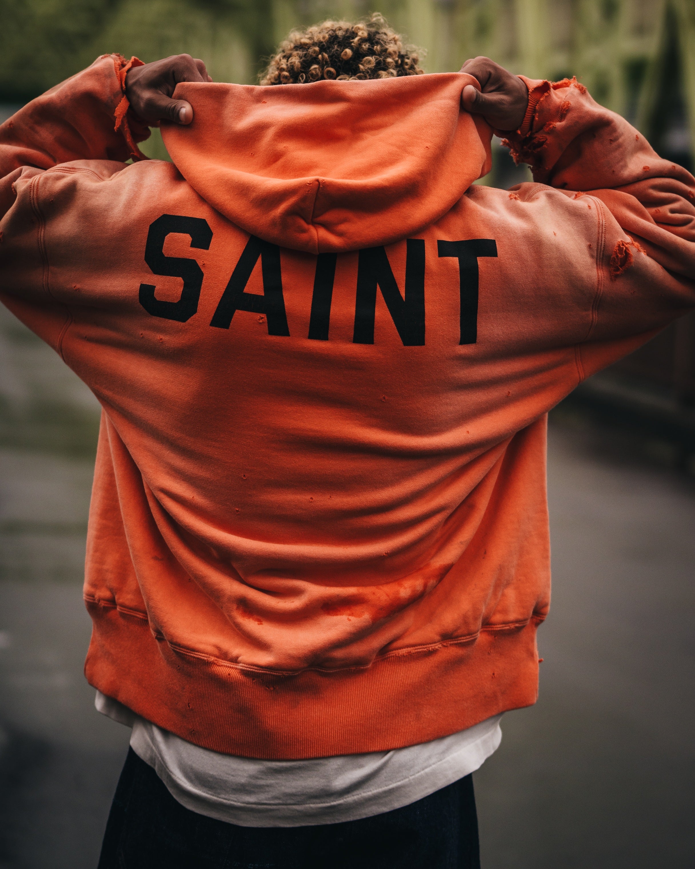 SAINT MICHAEL x BerBerJin DOUBLE FACE HOODIE ' SAINT ' -COLLABORATION- / Saint Michael
