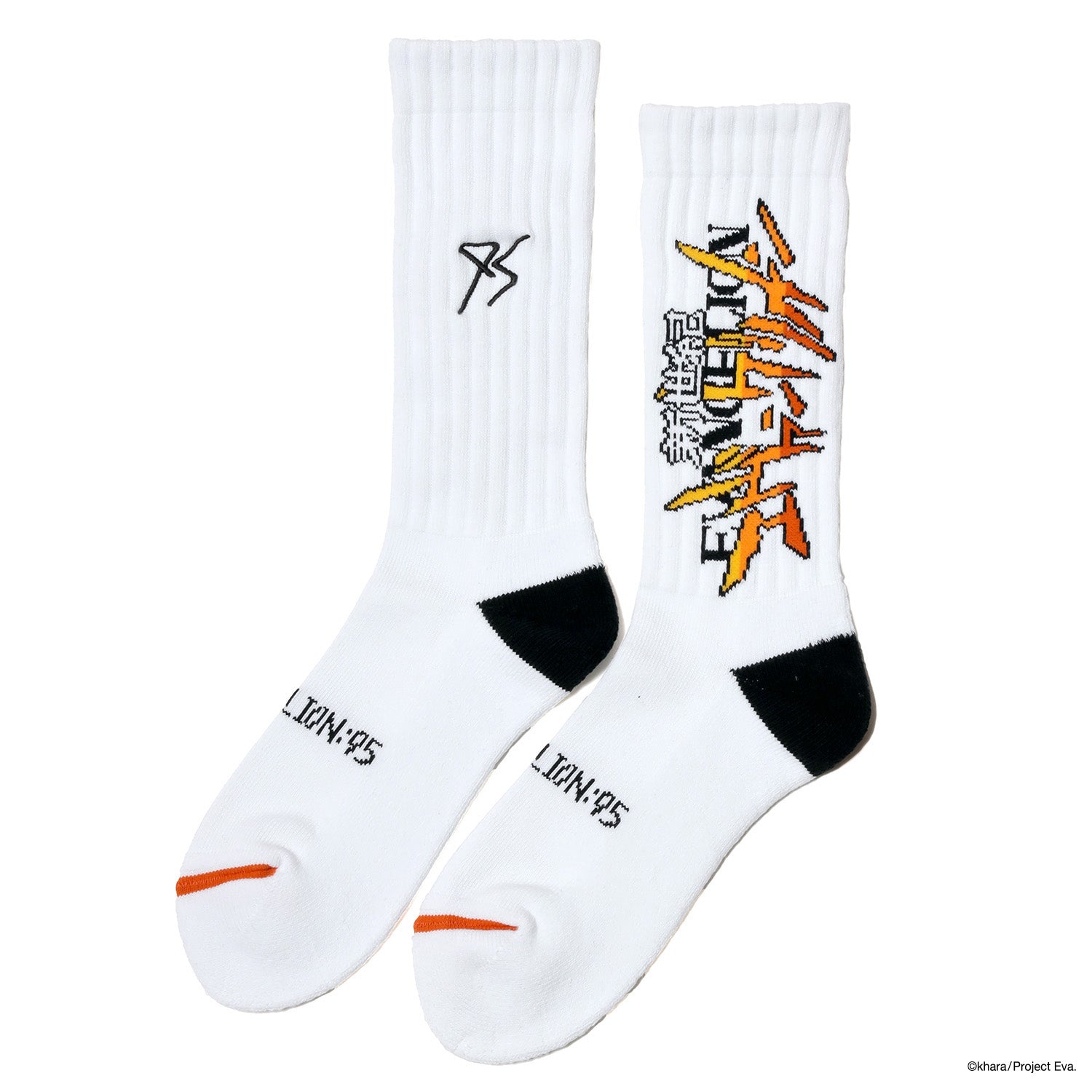 EVANGELI0N:95  0009 Socks WHITE / EVANGELI0N:95